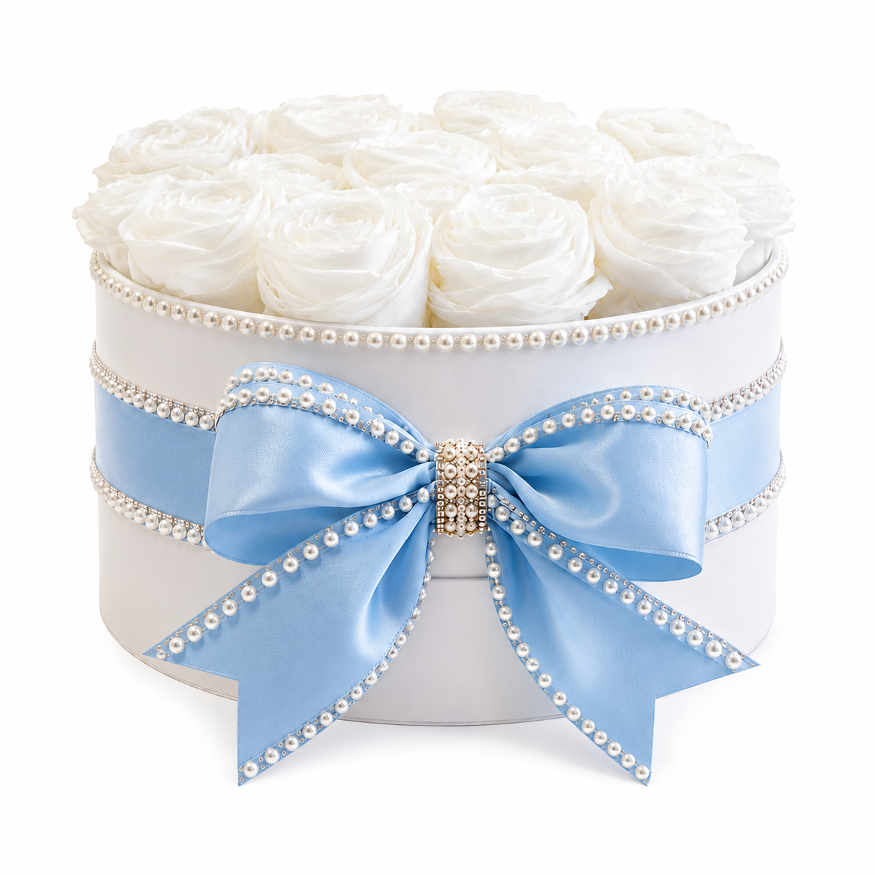Luxury Classic White Diaper Cake