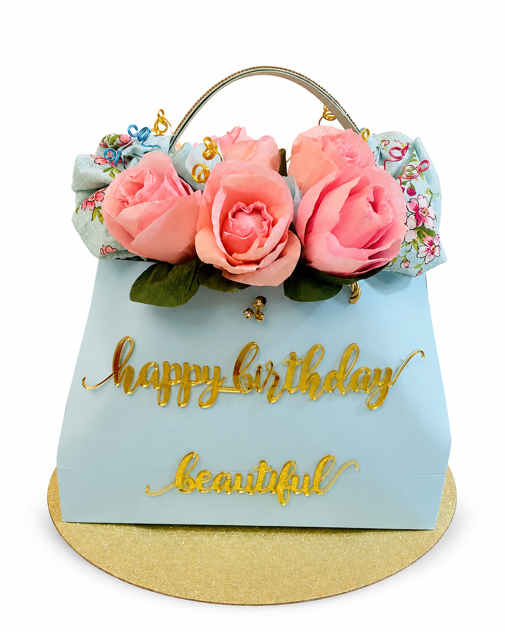Luxury Lollipop Rose Purse Bouquet