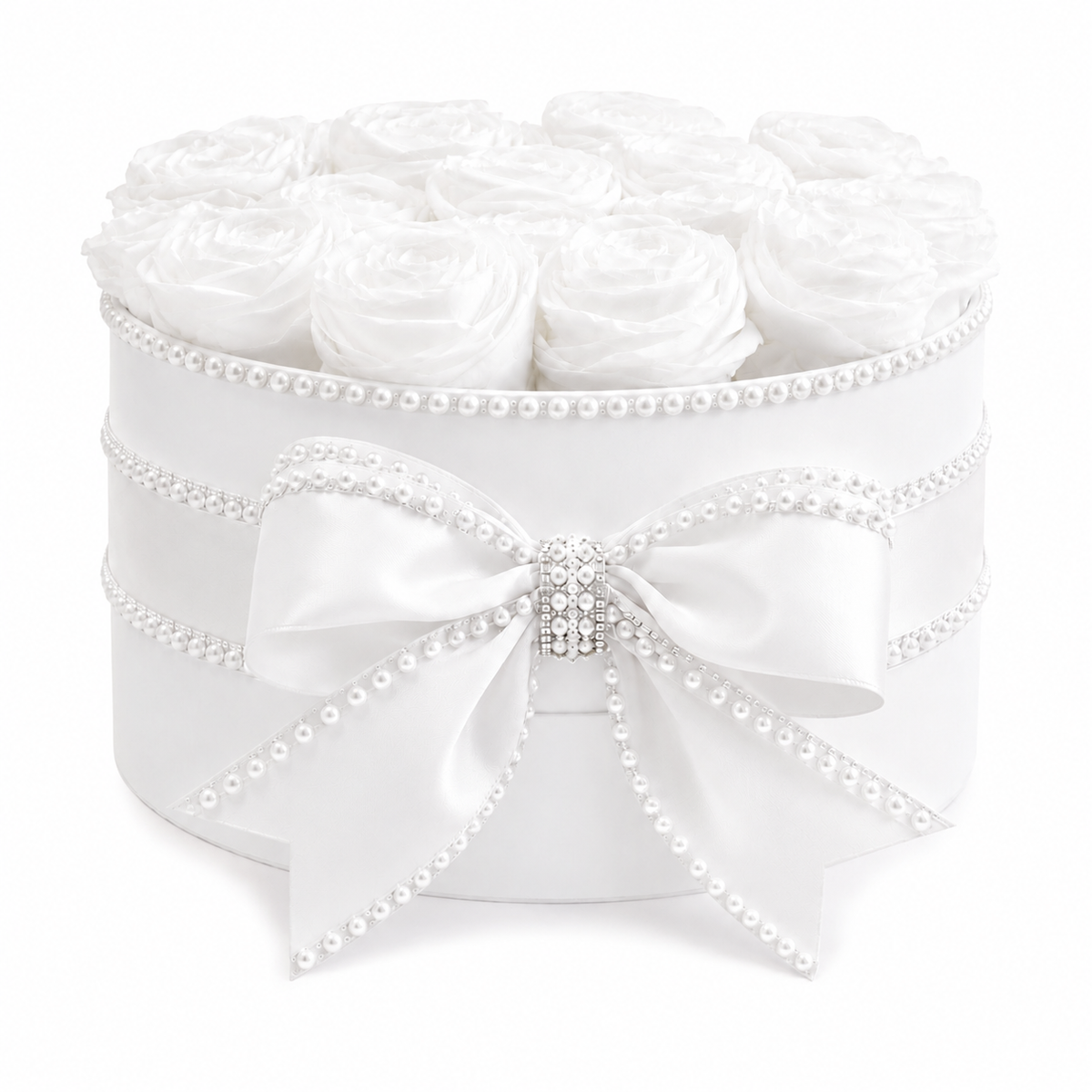 Luxury Classic White Diaper Cake