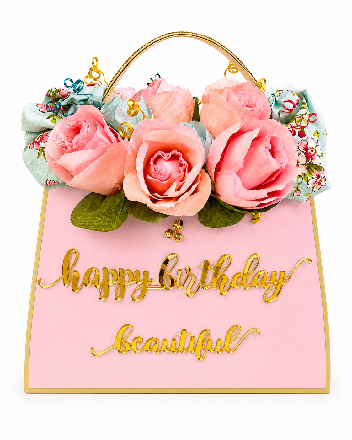 Luxury Lollipop Rose Purse Bouquet